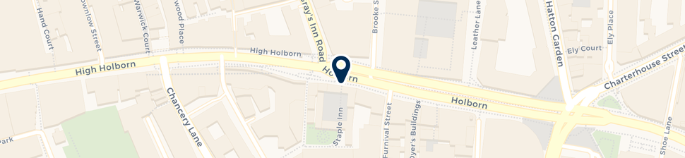 Map of 4-6 Staple Inn Buildings London WC1V 7QH (Pin 1 navy)